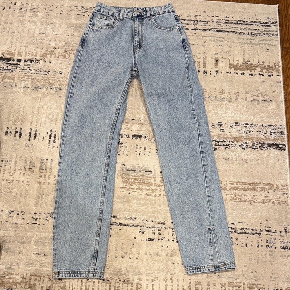 White Fox Boutique Light Blue Straight Leg Jeans